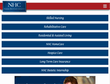 Tablet Screenshot of nhccare.com